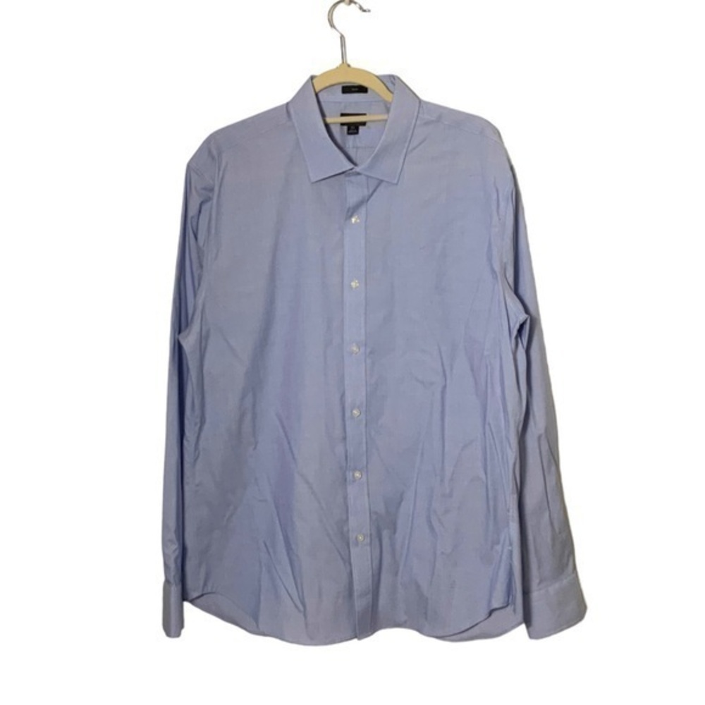 J. Crew re-imagined blue button collared shirt slim XL NWT‎